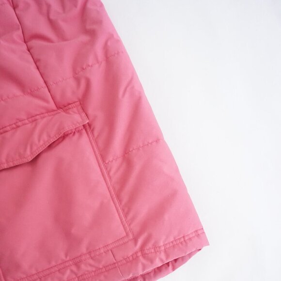 Vintage Cotton Ginny Plus Pink Gorpcore Lined Nylon Puffer Zip Up Vest Jacket S - Picture 3 of 12